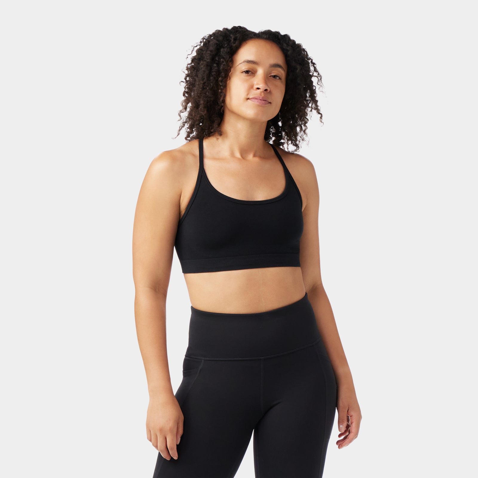 Women's Merino Blend Bralette Black - ver - 1
