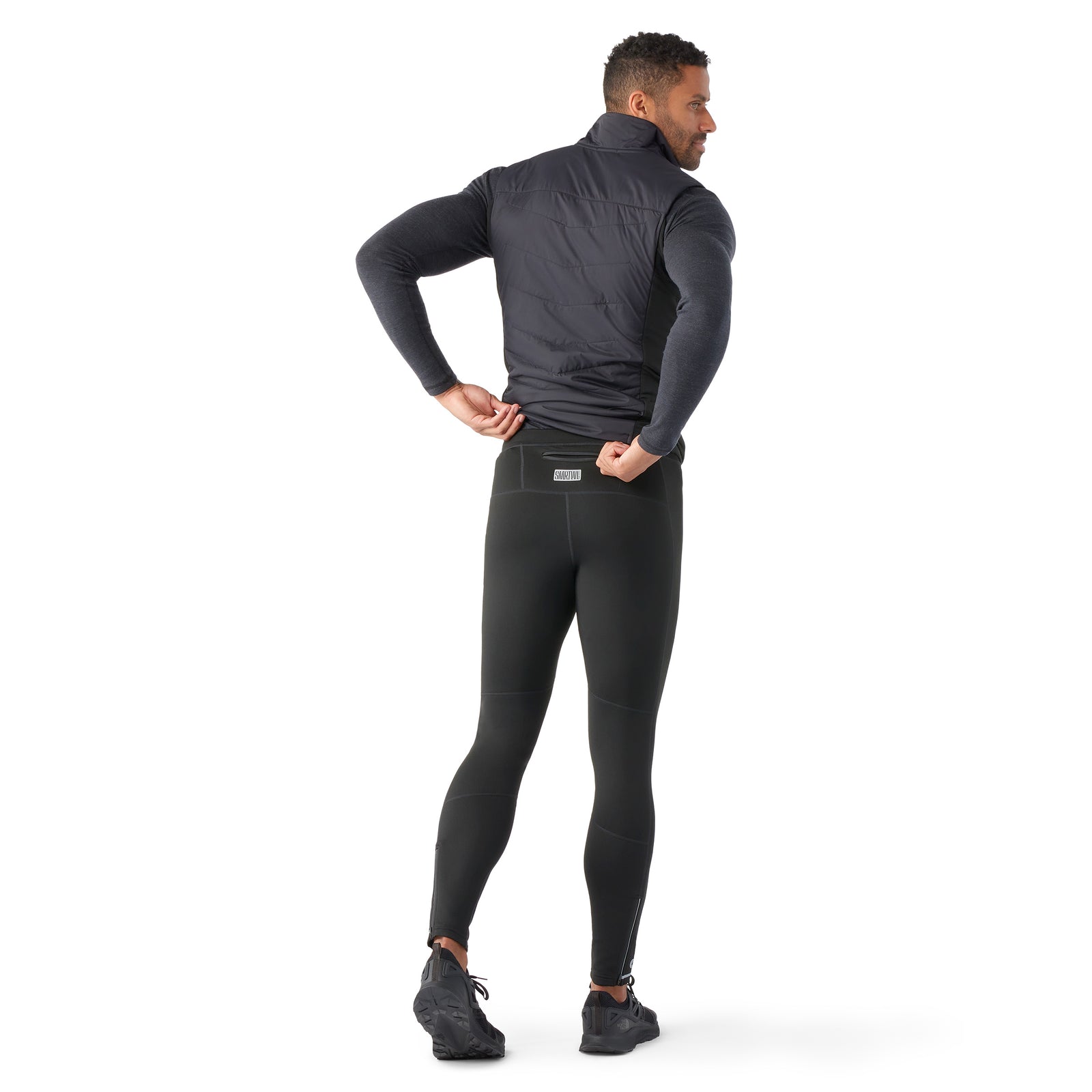 Men's Active Fleece Wind Tight Black - ver - 2