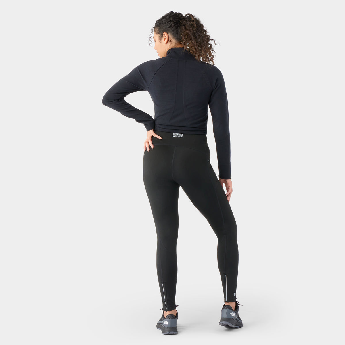 Women's Active Fleece Wind Tight Black - 2