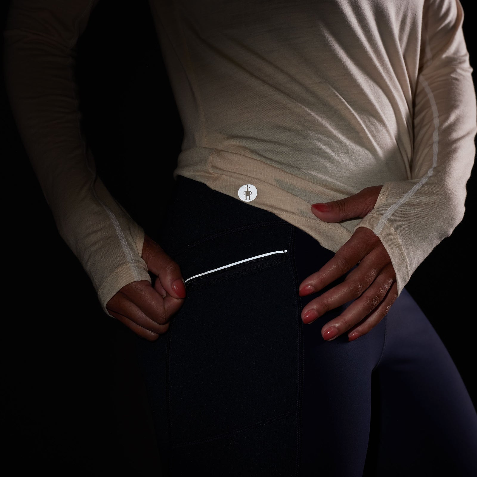 Women's Active Fleece Wind Tight Black - ver - 7