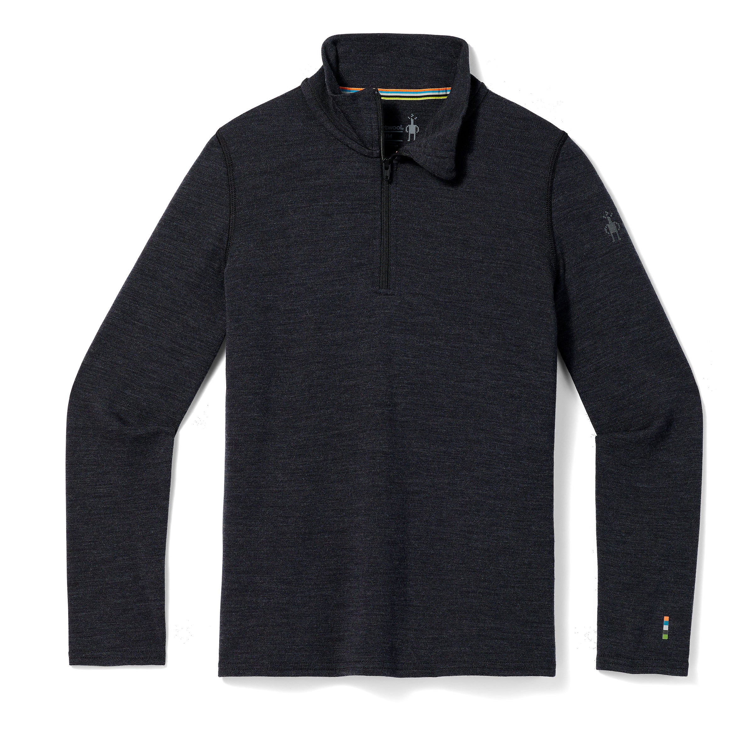 Kids' Classic Thermal Merino Base Layer 1/4 Zip - Charcoal Heather