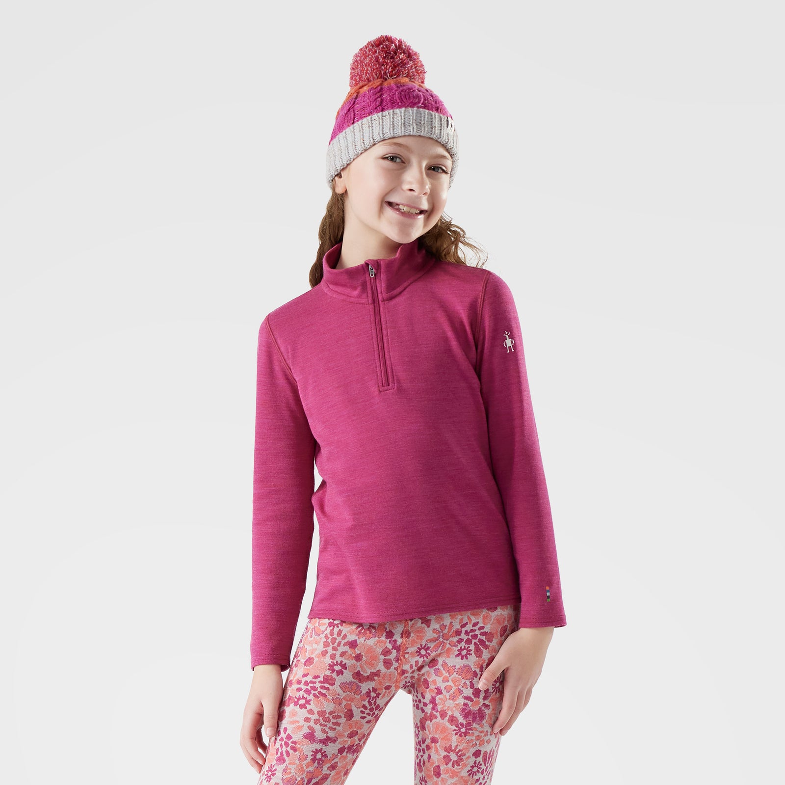 Haut de base à demi-glissière Classic Thermal Merino pour enfants  - voir - 3