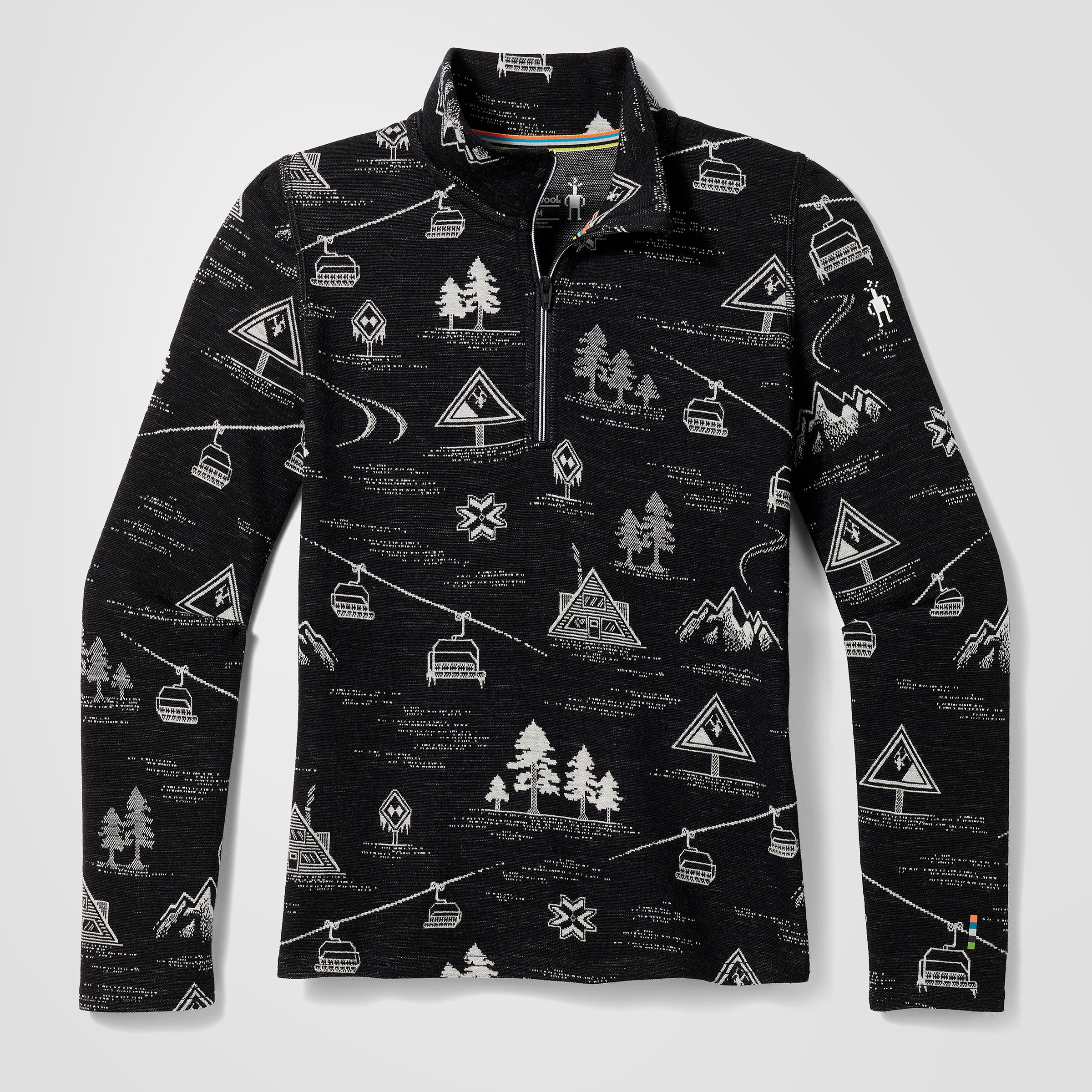 Kids' Classic Thermal Merino Base Layer 1/4 Zip - Charcoal Heather