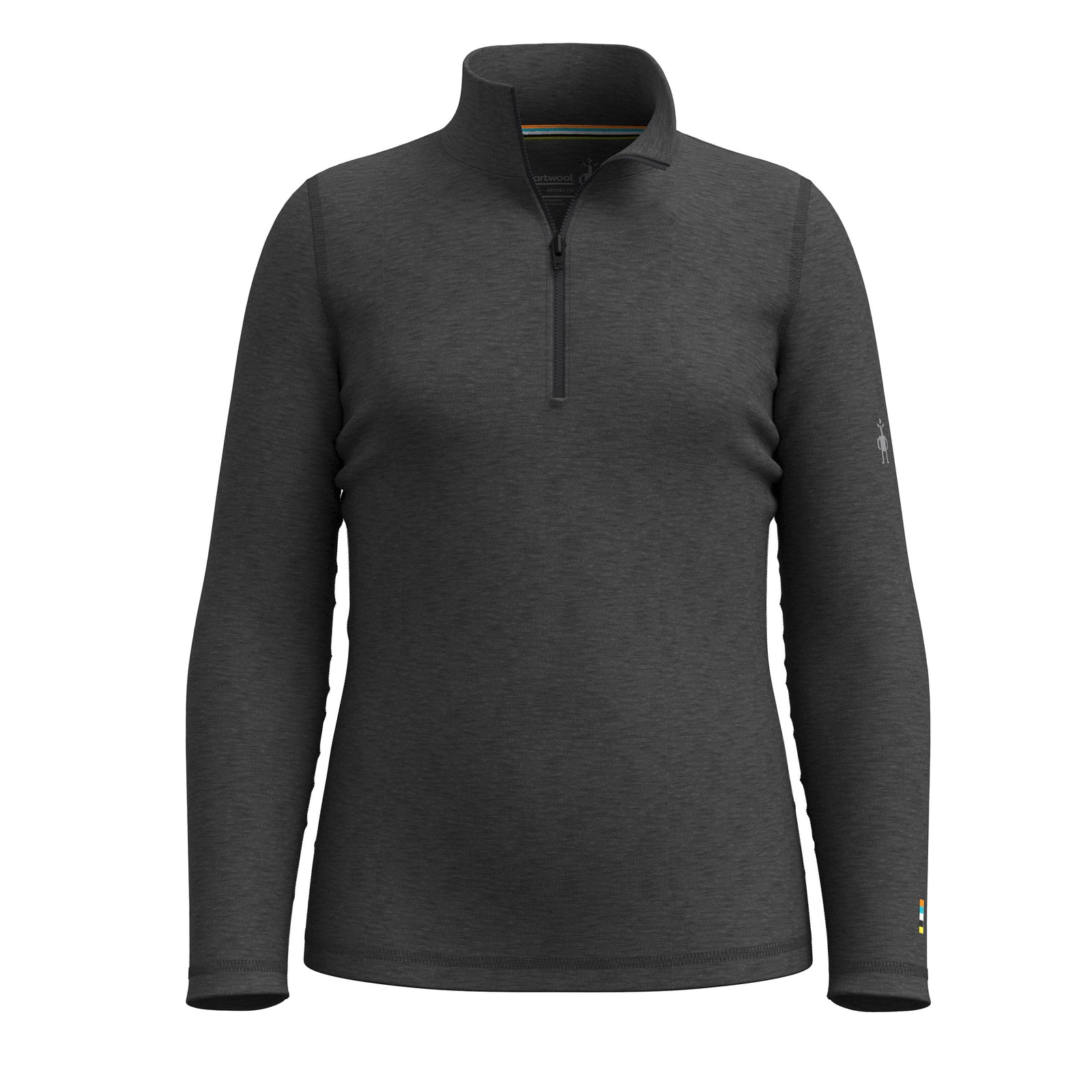 Kids' Classic Thermal Merino Base Layer 1/4 Zip Festive Fuchsia Heather - ver - 2
