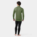 Men's Classic All-Season Merino Base Layer 1/4 Zip Iron Heather - ver - 15