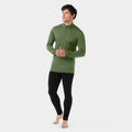 Men's Classic All-Season Merino Base Layer 1/4 Zip Iron Heather - ver - 14
