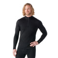Men's Classic All-Season Merino Base Layer 1/4 Zip Black - ver - 1