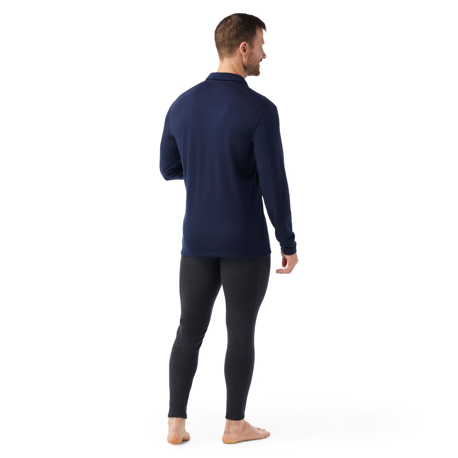 Men's Classic Thermal Merino Base Layer 1/4 Zip Mink Color Shift - ver - 2