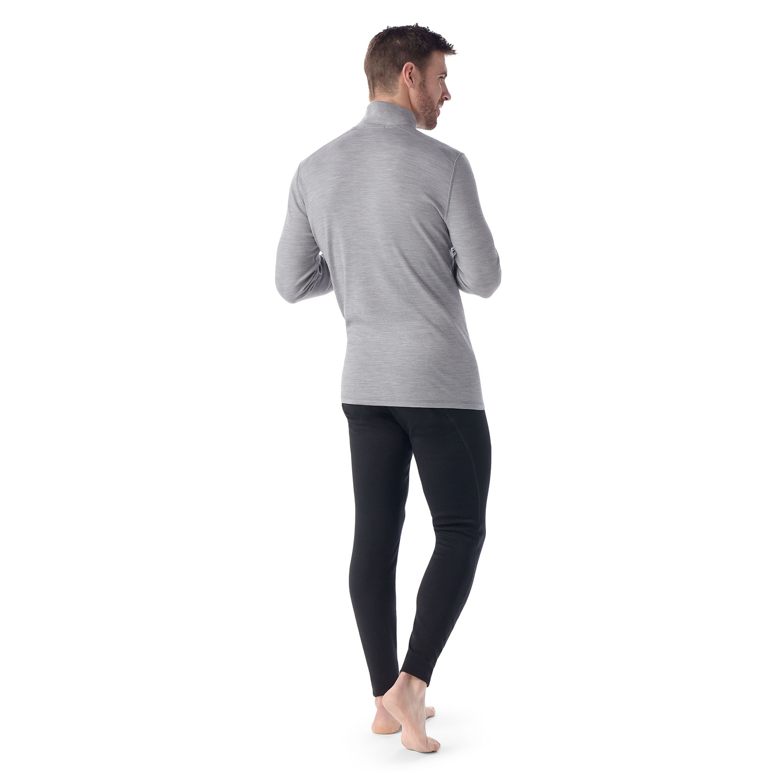 Men's Classic Thermal Merino Base Layer 1/4 Zip Mink Color Shift - ver - 2