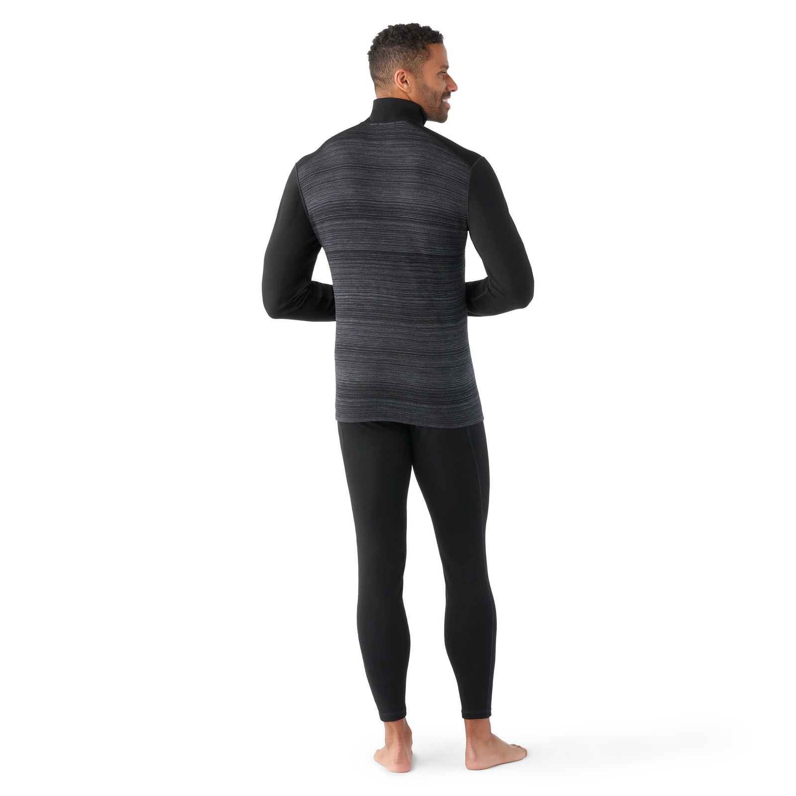 Men's Classic Thermal Merino Base Layer 1/4 Zip Mink Color Shift - ver - 2