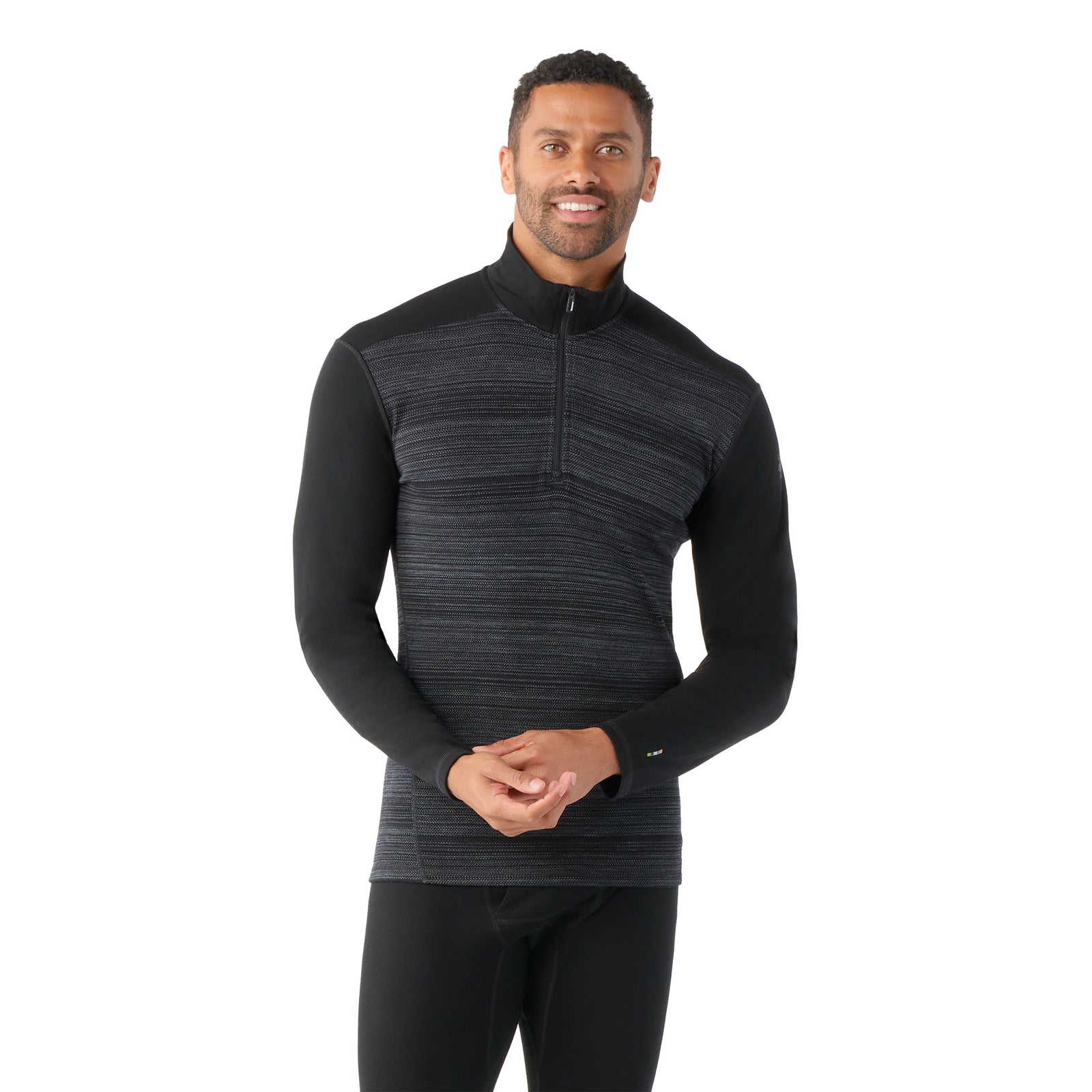 Men's Classic Thermal Merino Base Layer 1/4 Zip Mink Color Shift - ver - 1