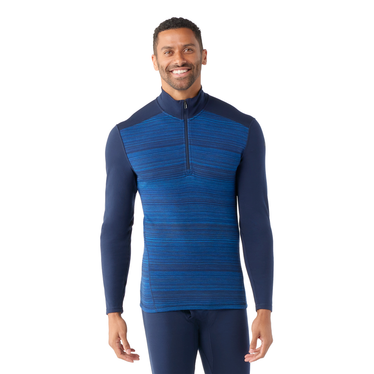 Men's Classic Thermal Merino Base Layer 1/4 Zip - Mink Color Shift