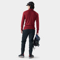 Men's Classic Thermal Merino Base Layer 1/4 Zip Currant Heather - ver - 2