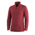Men's Classic Thermal Merino Base Layer 1/4 Zip Currant Heather - ver - 3