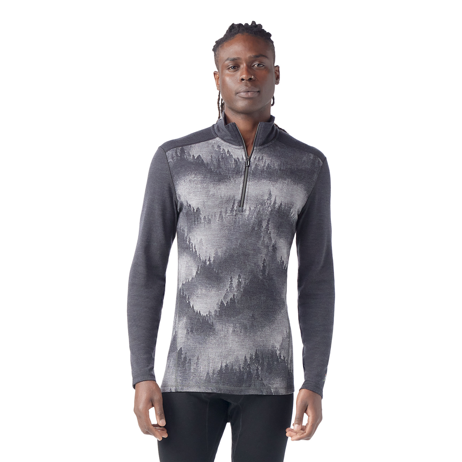 Men's Classic Thermal Merino Base Layer 1/4 Zip Mink Color Shift - ver - 1
