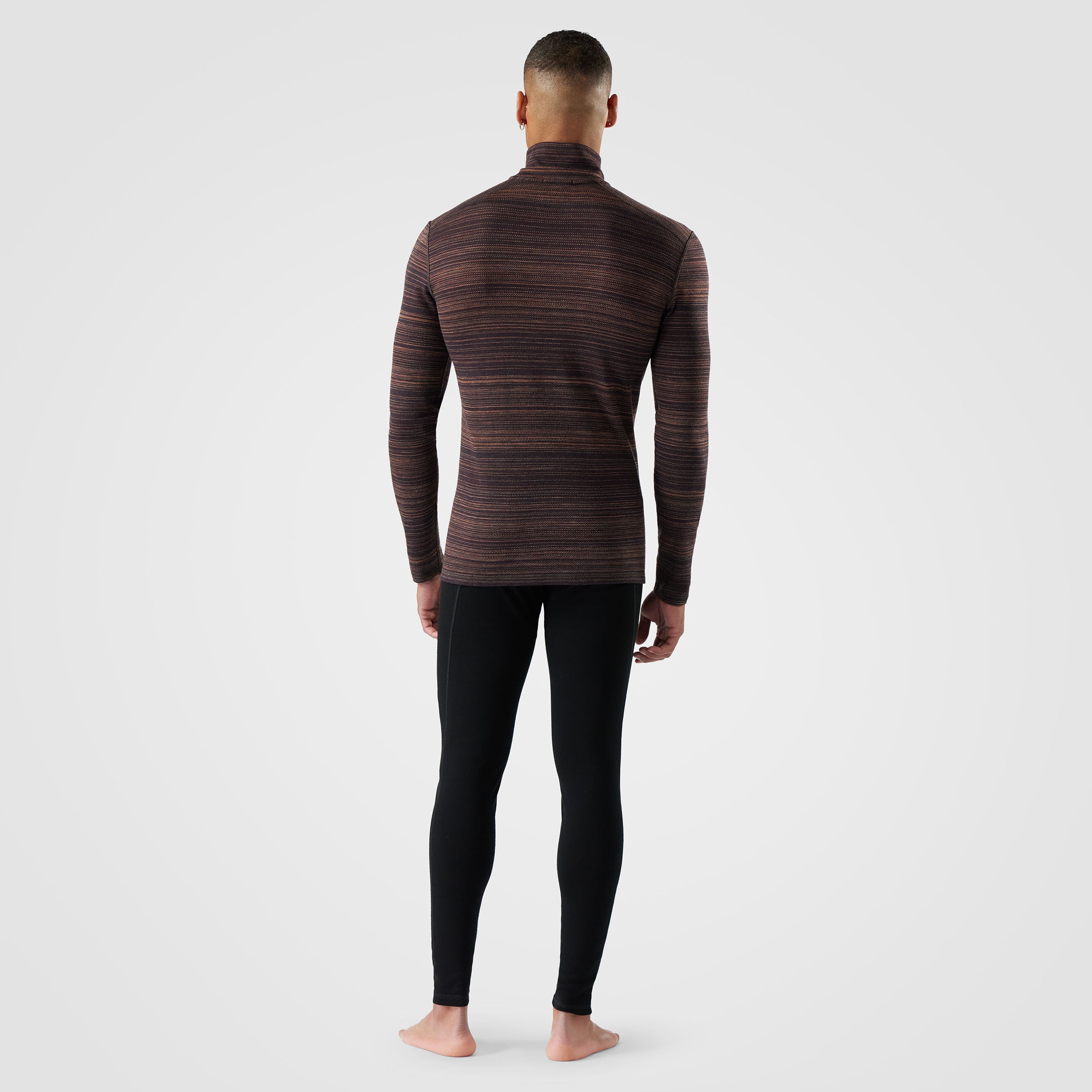 Men's Classic Thermal Merino Base Layer 1/4 Zip - Mink Color Shift