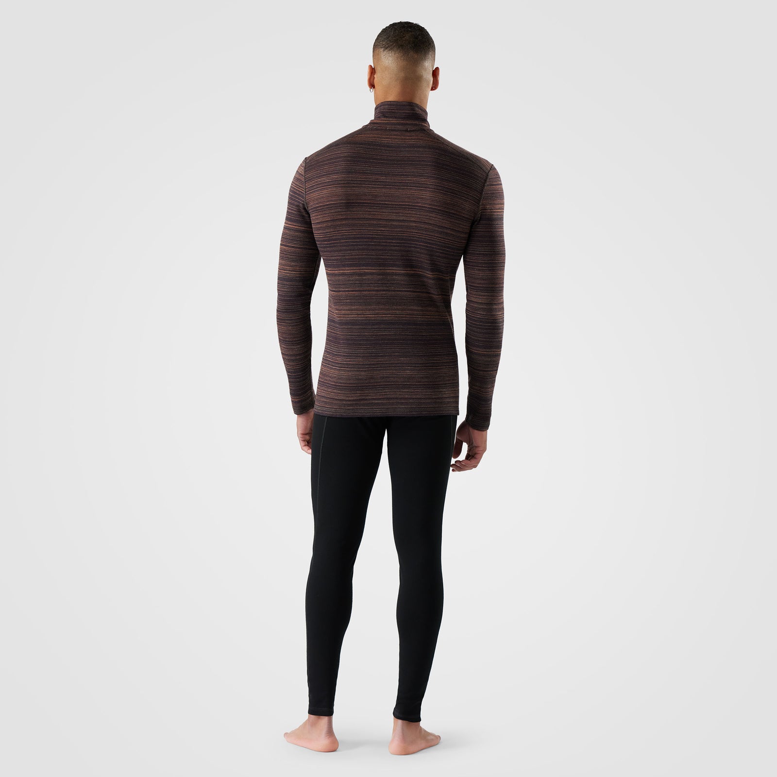 Men's Classic Thermal Merino Base Layer 1/4 Zip Mink Color Shift - ver - 2