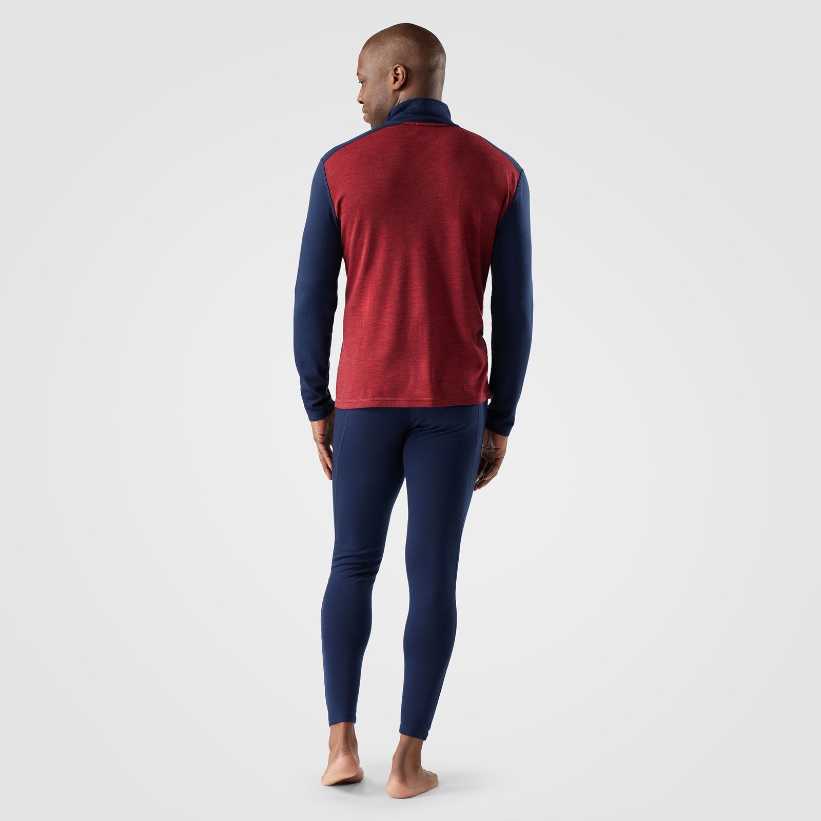 Men's Classic Thermal Merino Base Layer 1/4 Zip Mink Color Shift - ver - 2