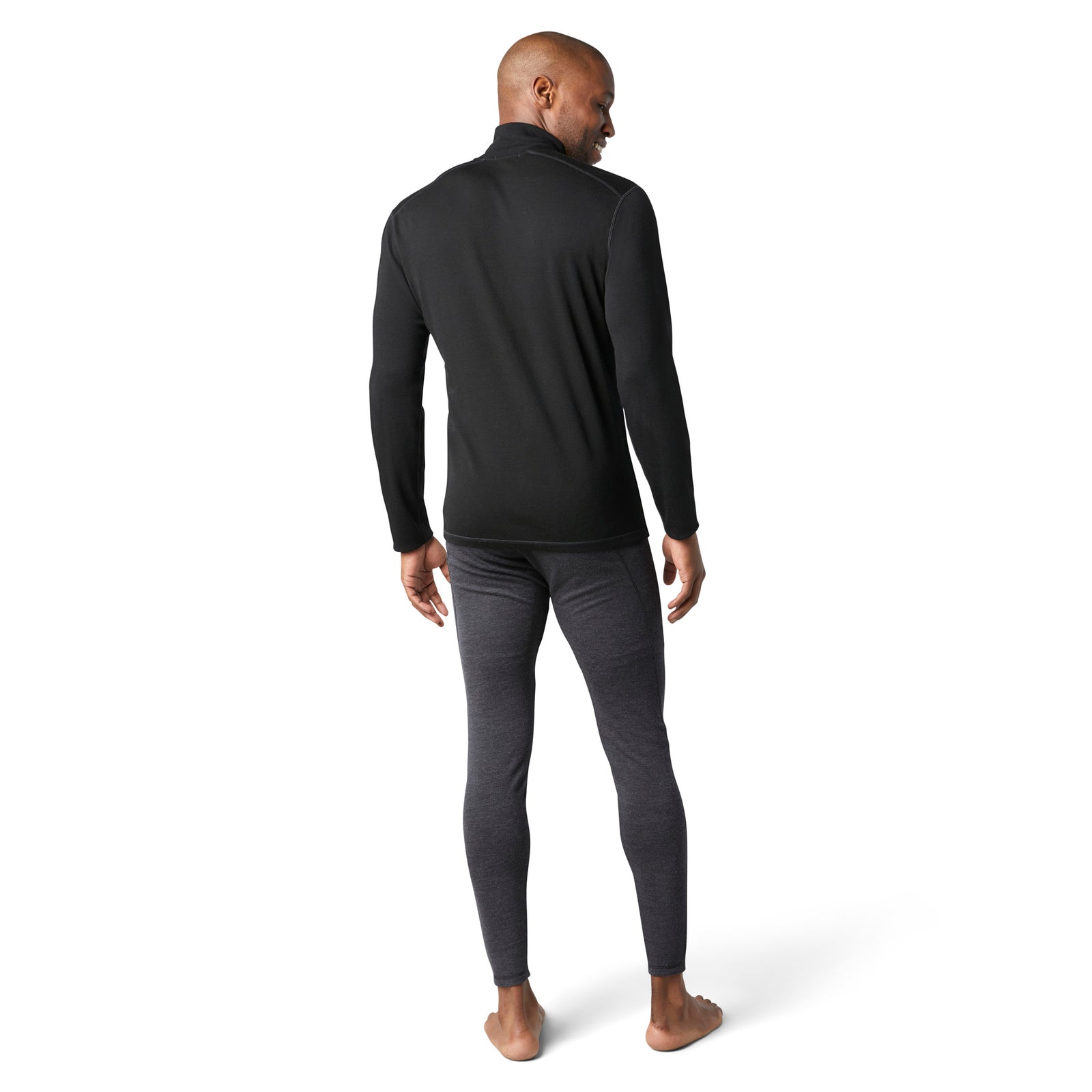 Men's Classic Thermal Merino Base Layer 1/4 Zip Winter Moss Summit Soul - ver - 2