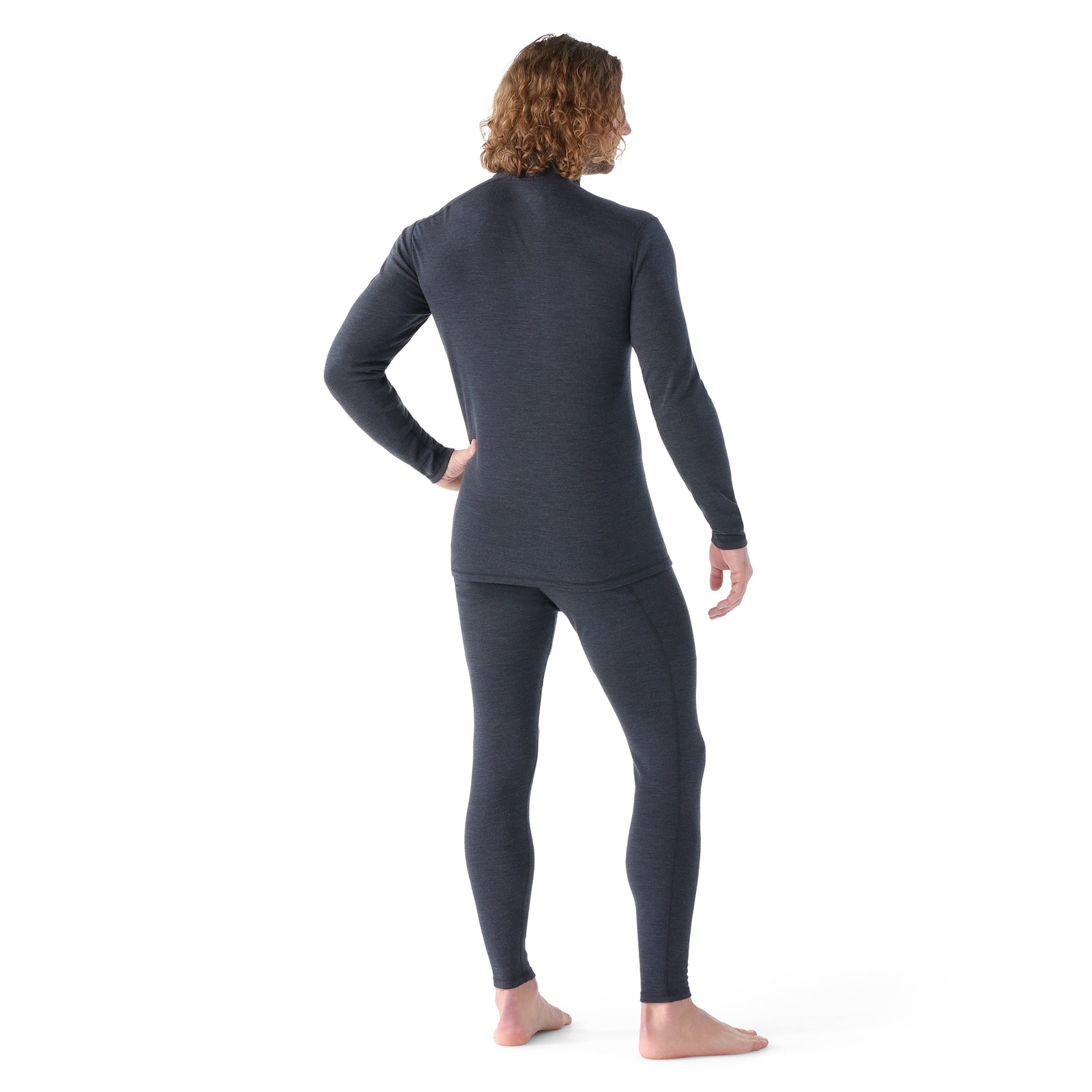 Men's Classic Thermal Merino Base Layer 1/4 Zip Winter Moss Summit Soul - ver - 2