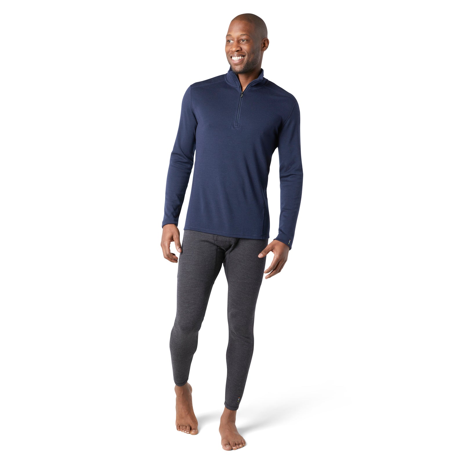 Men's Classic Thermal Merino Base Layer 1/4 Zip Winter Moss Summit Soul - ver - 5