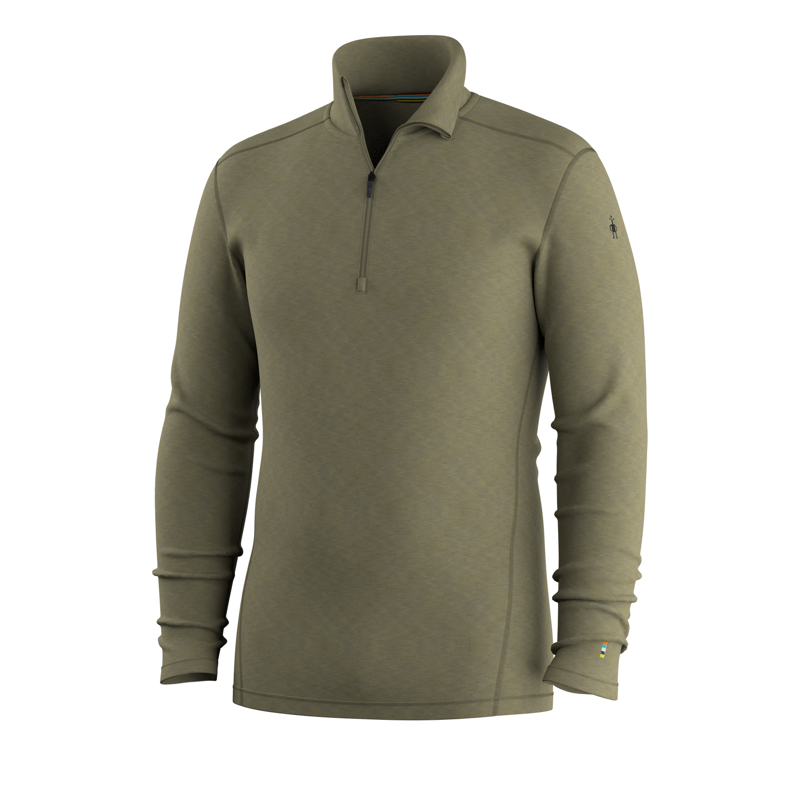 Men's Classic Thermal Merino Base Layer 1/4 Zip Deep Navy-Currant Heather - ver - 7
