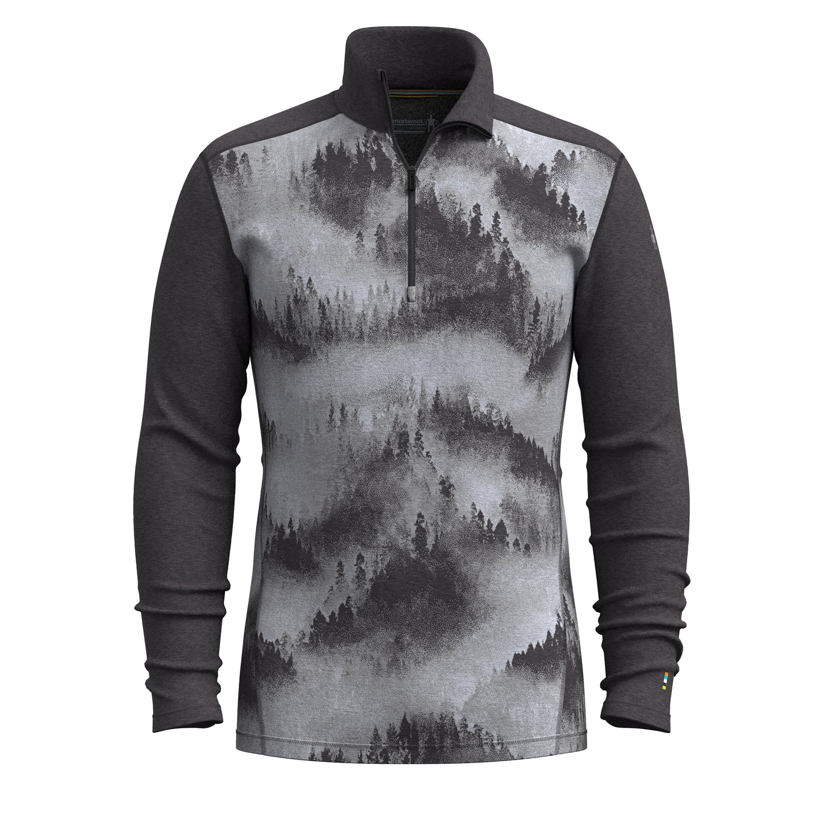 Men's Classic Thermal Merino Base Layer 1/4 Zip Deep Navy-Currant Heather - ver - 3