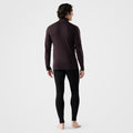 Men's Classic Thermal Merino Base Layer 1/4 Zip Winter Moss Summit Soul - ver - 12