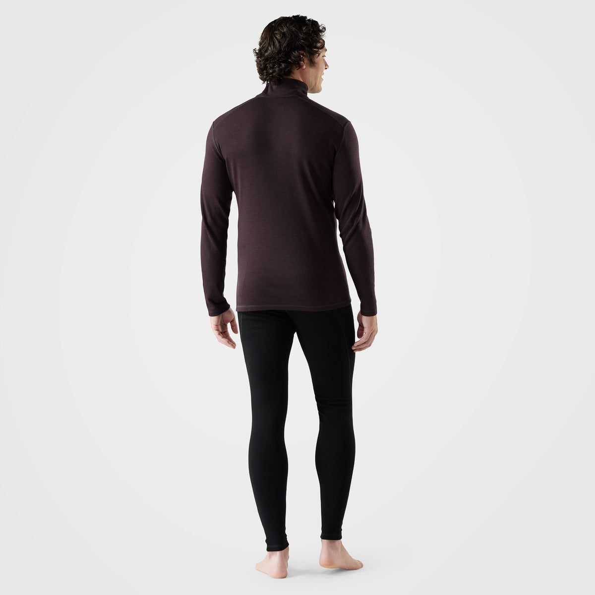 Men's Classic Thermal Merino Base Layer 1/4 Zip Winter Moss Summit Soul - 2
