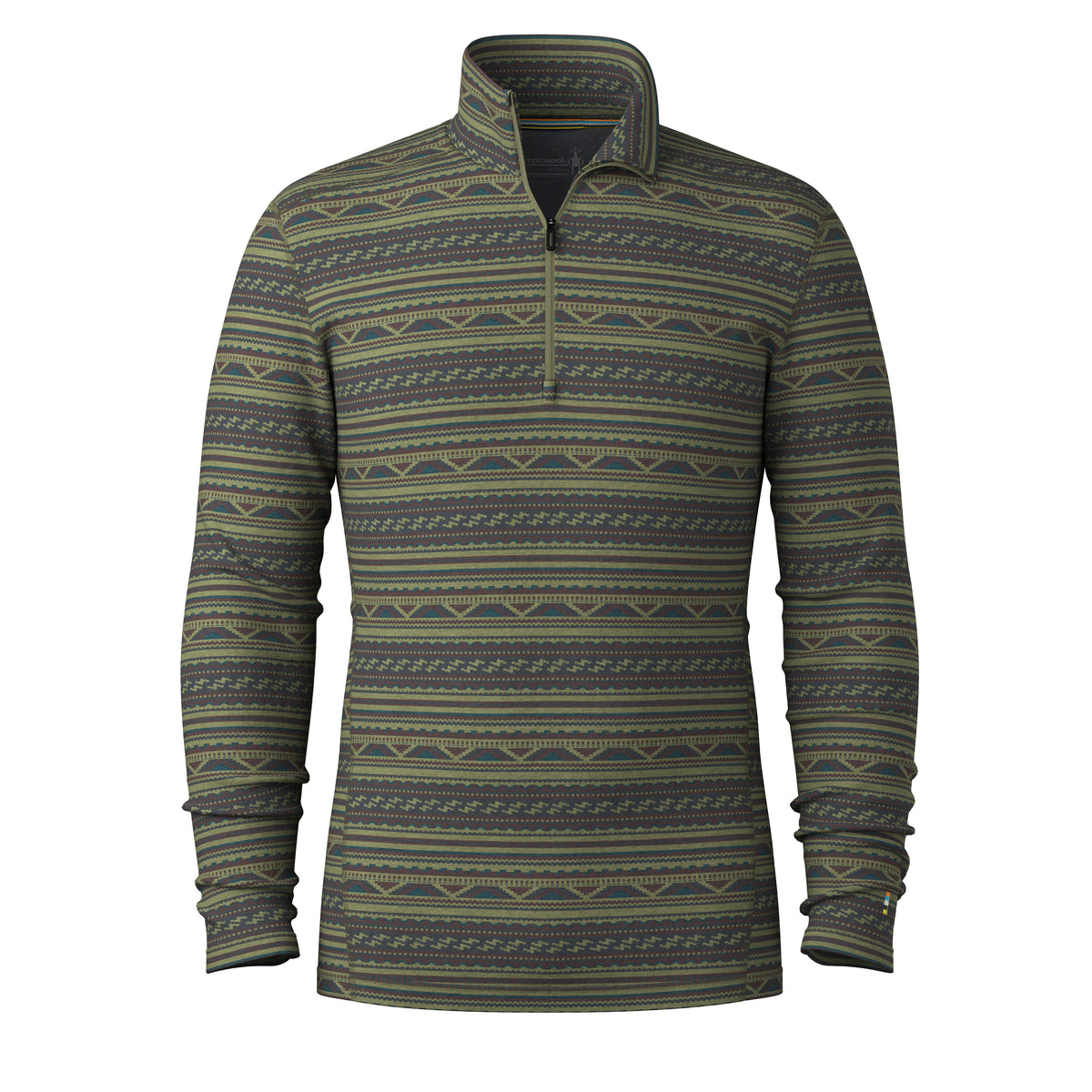 Men's Classic Thermal Merino Base Layer 1/4 Zip Winter Moss Summit Soul - 3