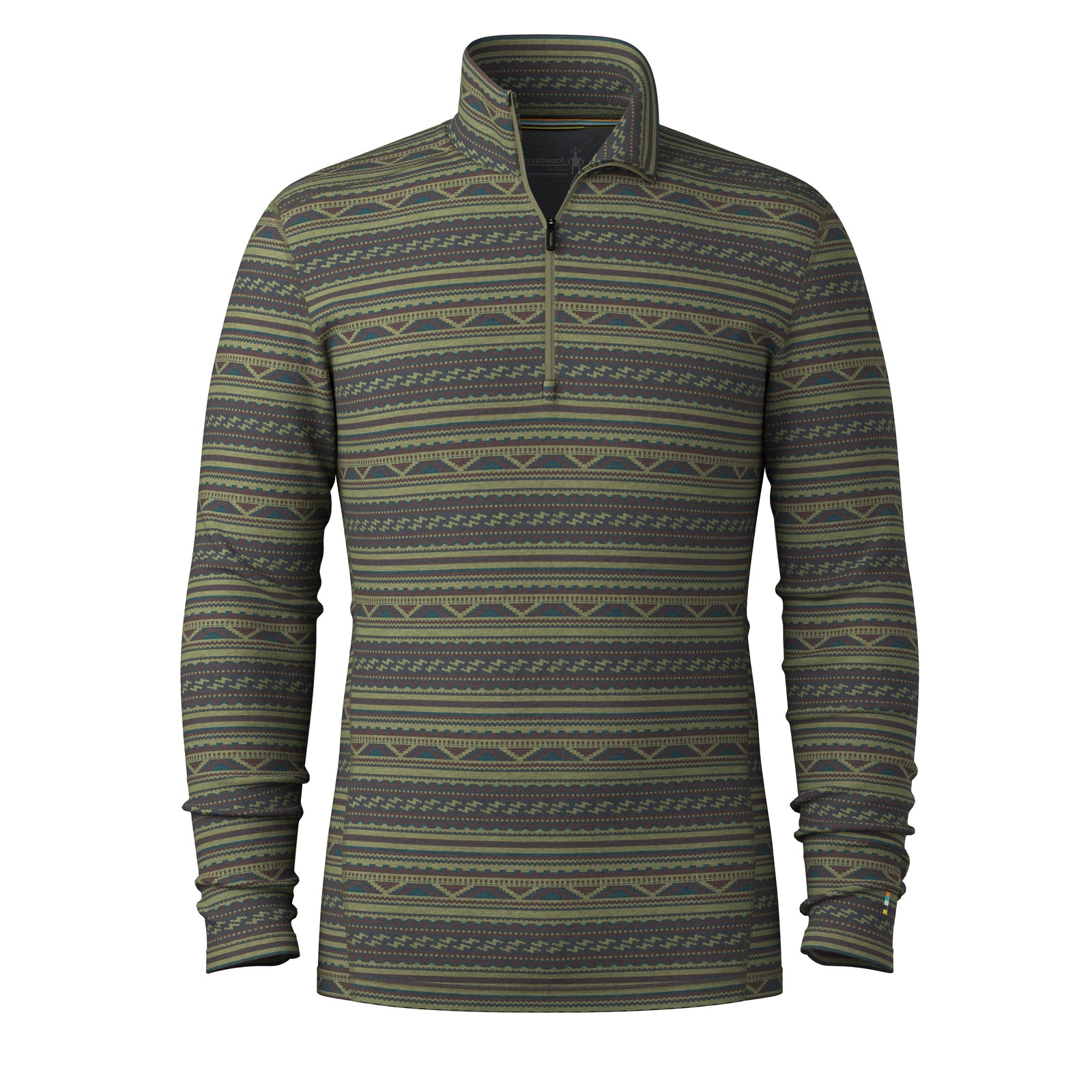 Men's Classic Thermal Merino Base Layer 1/4 Zip Winter Moss Summit Soul - ver - 3