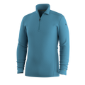 Men's Classic Thermal Merino Base Layer 1/4 Zip Deep Navy-Currant Heather - ver - 3