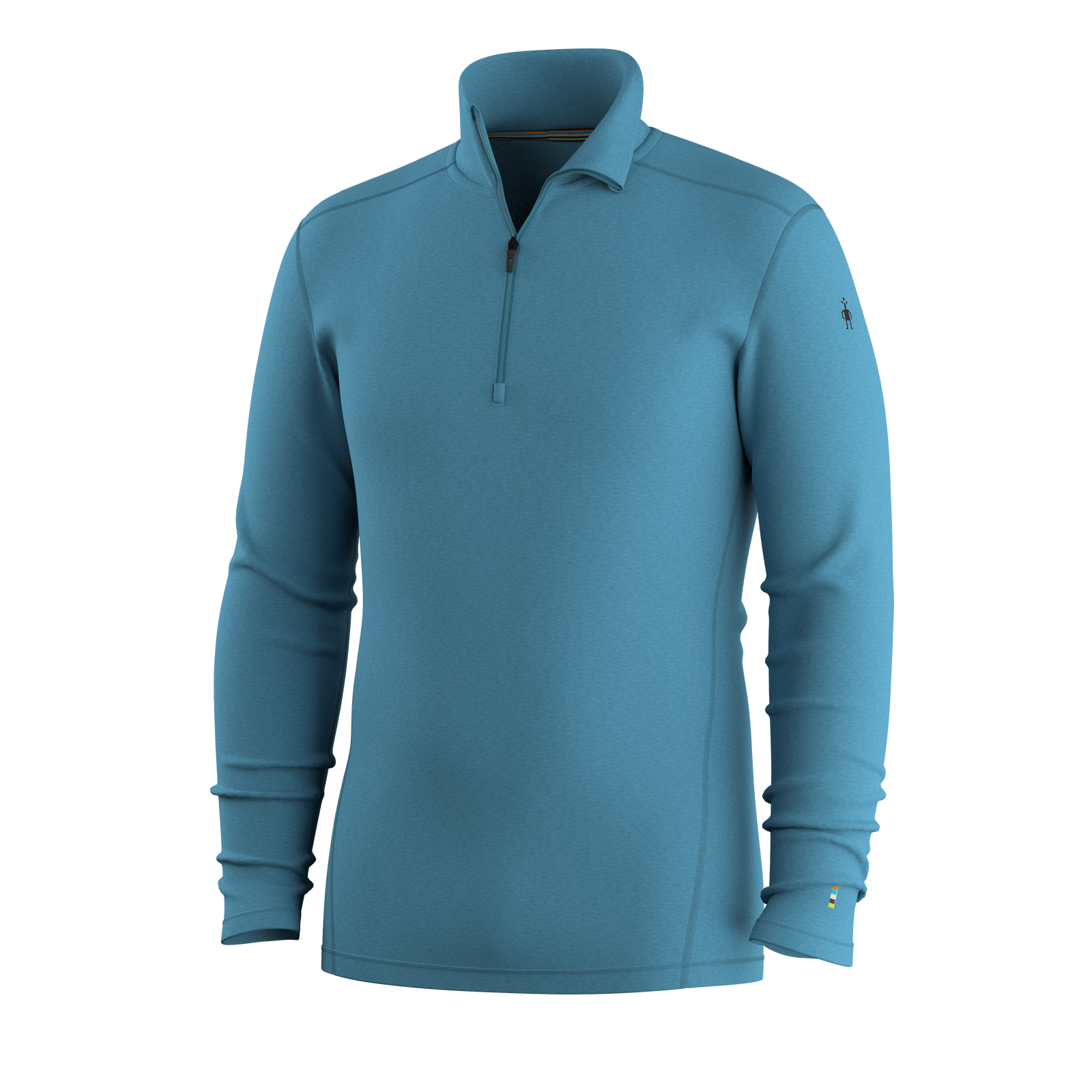 Men's Classic Thermal Merino Base Layer 1/4 Zip Deep Navy-Currant Heather - ver - 3