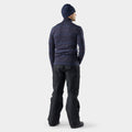 Men's Classic Thermal Merino Base Layer 1/4 Zip Deep Navy-Currant Heather - ver - 13