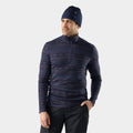 Men's Classic Thermal Merino Base Layer 1/4 Zip Deep Navy-Currant Heather - ver - 12
