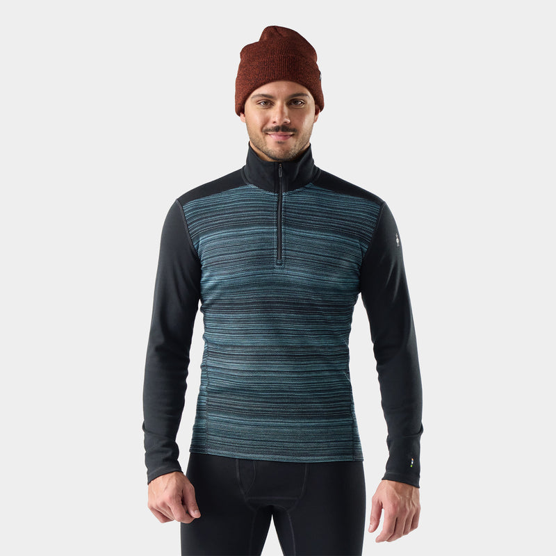 Haut de base à demi-glissière Classic Thermal Merino en boîte pour hommes - Dégradé Minéral / G
