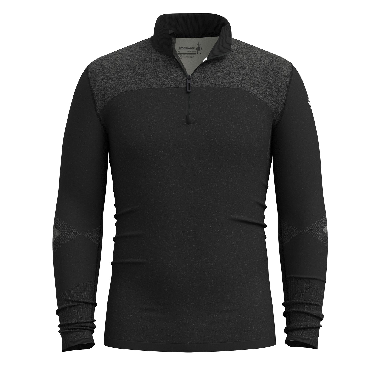 Men's Intraknit™ Thermal Merino Base Layer 1/4 Zip Charcoal-Nightfall Blue - ver - 3