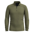 Men's Intraknit™ Thermal Merino Base Layer 1/4 Zip Charcoal-Nightfall Blue - ver - 3