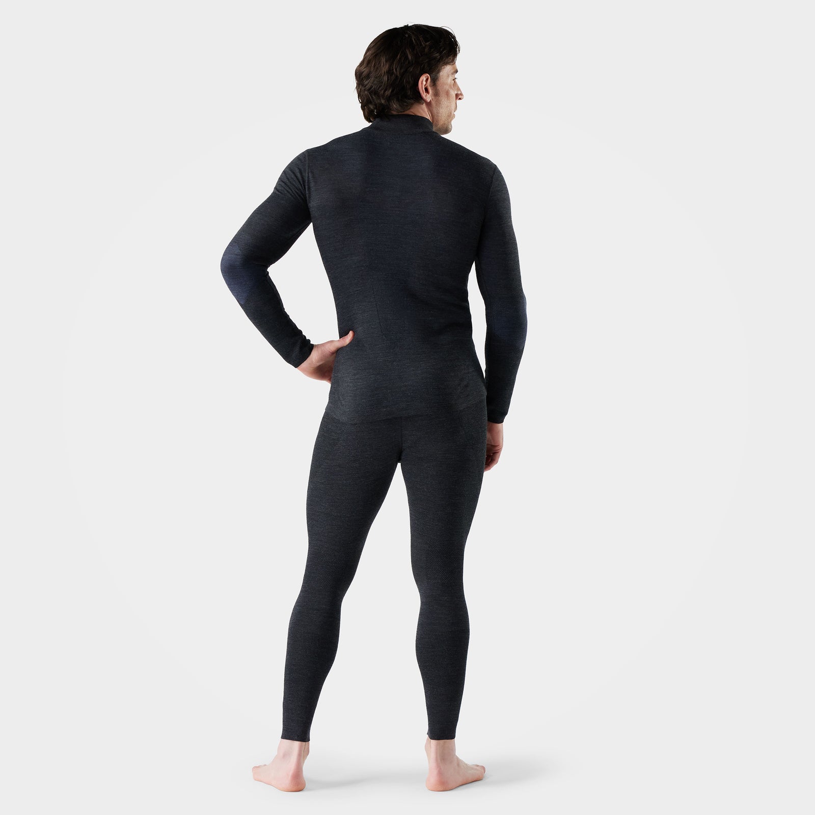 Men's Intraknit™ Thermal Merino Base Layer 1/4 Zip Charcoal-Nightfall Blue - ver - 2