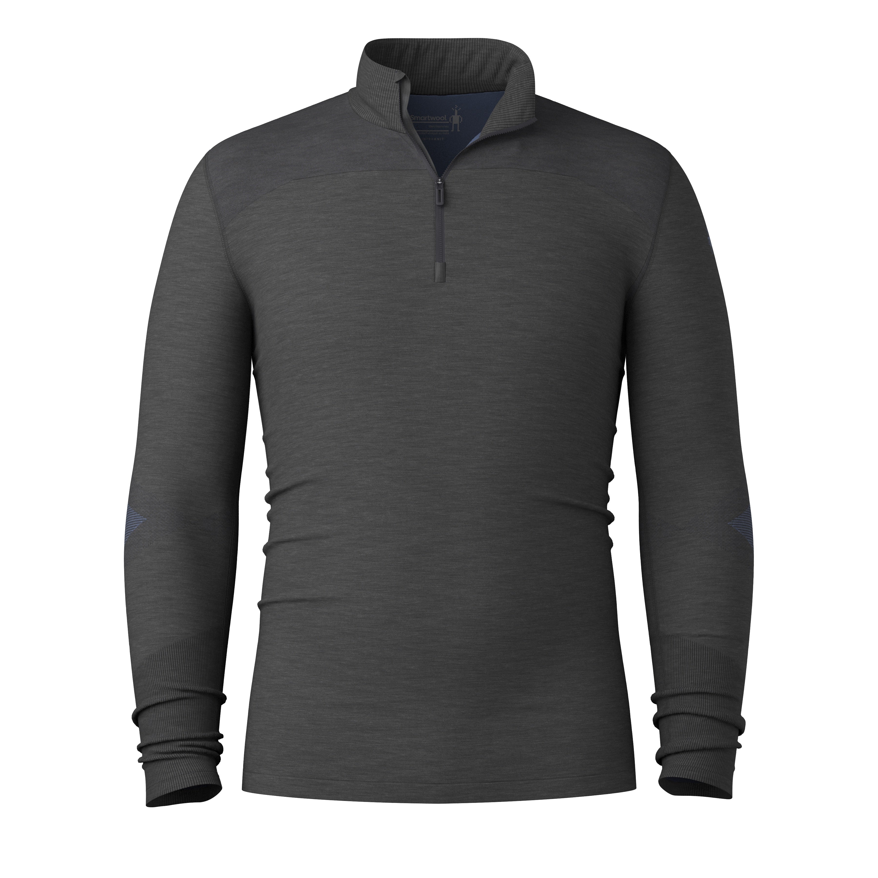 Men's Intraknit™ Thermal Merino Base Layer 1/4 Zip - Charcoal