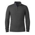 Men's Intraknit™ Thermal Merino Base Layer 1/4 Zip Charcoal-Nightfall Blue - ver - 3
