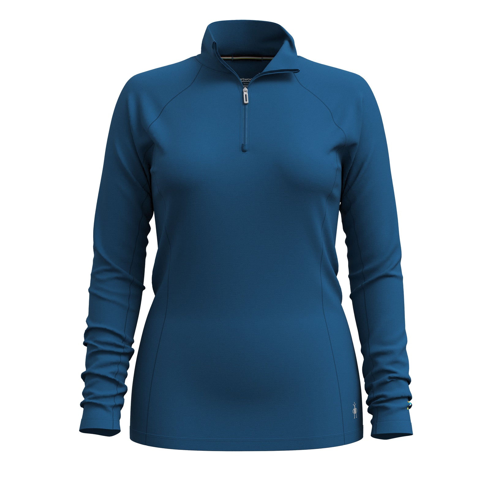 Women's Classic All-Season Merino Base Layer 1/4 Zip Green Tea - ver - 3