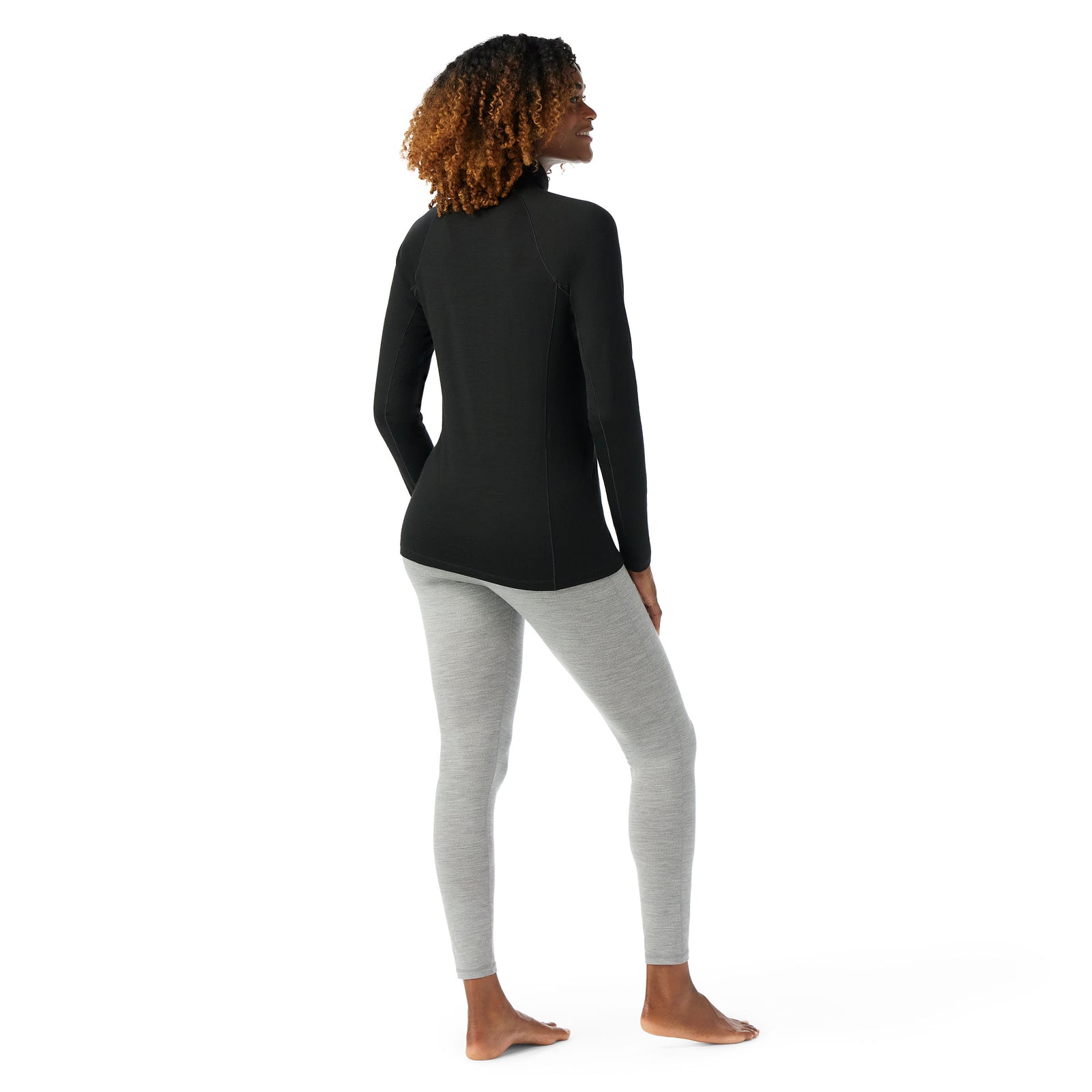 Women's Classic All-Season Merino Base Layer 1/4 Zip Nightfall Blue - ver - 2