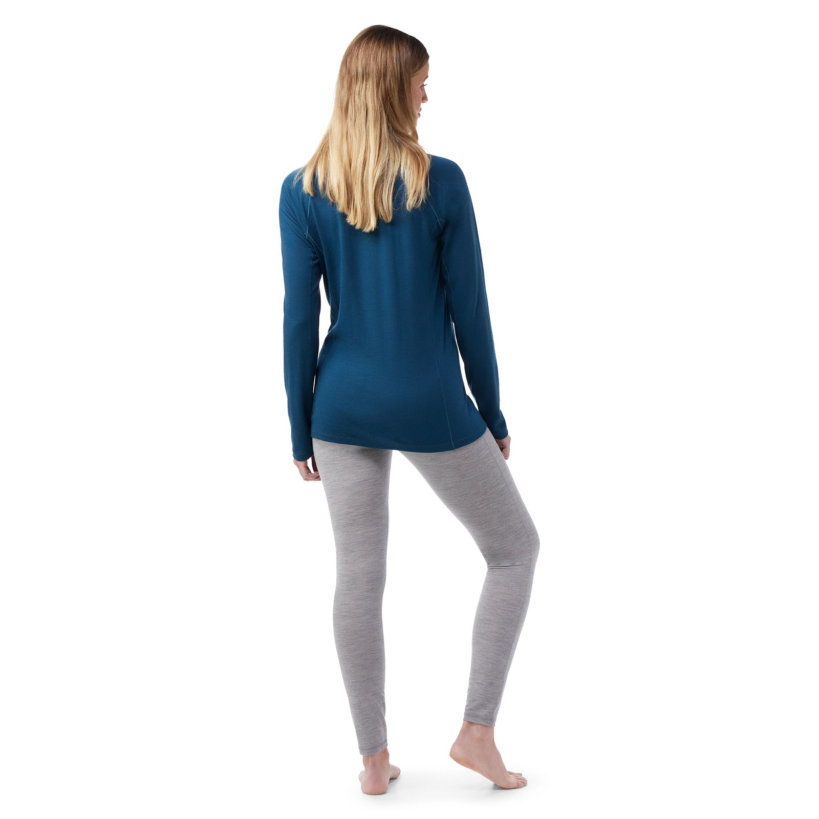 Women's Classic All-Season Merino Base Layer 1/4 Zip Nightfall Blue - ver - 6