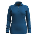 Women's Classic All-Season Merino Base Layer 1/4 Zip Nightfall Blue - ver - 7