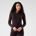 Haut de base à demi-glissière Classic Thermal Merino pour femmes  - voir - 76
