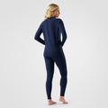 Women's Classic Thermal Merino Base Layer 1/4 Zip Chalk Violet Heather - ver - 44