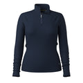 Women's Classic Thermal Merino Base Layer 1/4 Zip Chalk Violet Heather - ver - 45