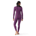 Women's Classic Thermal Merino Base Layer 1/4 Zip Chalk Violet Heather - ver - 32