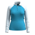 Women's Classic Thermal Merino Base Layer 1/4 Zip Chalk Violet Heather - ver - 69